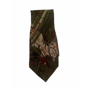 KENNETH COLE Men's Green Floral Necktie